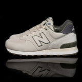 NEW BALANCE : New Balance 574 Femme, Gris/ Vert