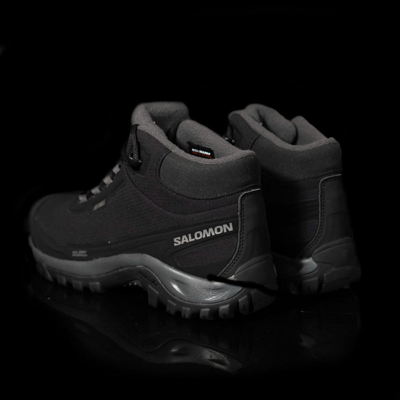 SALOMON: Salomon Shelter WP, Homme, Noir/ Asphalt/ Roche