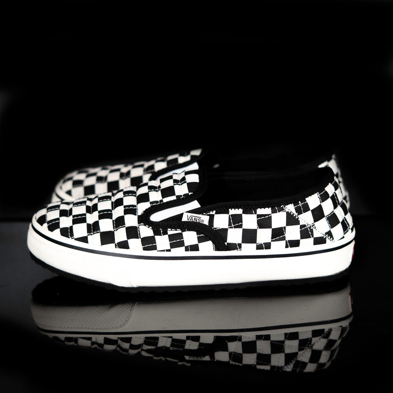 VANS : Vans Mte Slip-Er 2, Damier Noir / Blanc