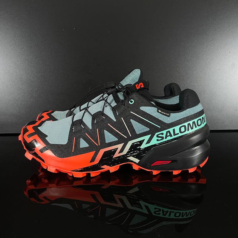SALOMON: Salomon Speedcross 6 Gore-Tex Homme, Noir / Tomate Cerise
