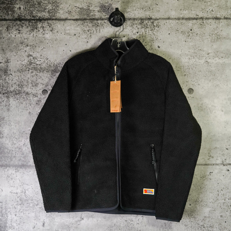 FJALLRAVEN : Veste Polaire à Poil Vardag, Femme, Noir