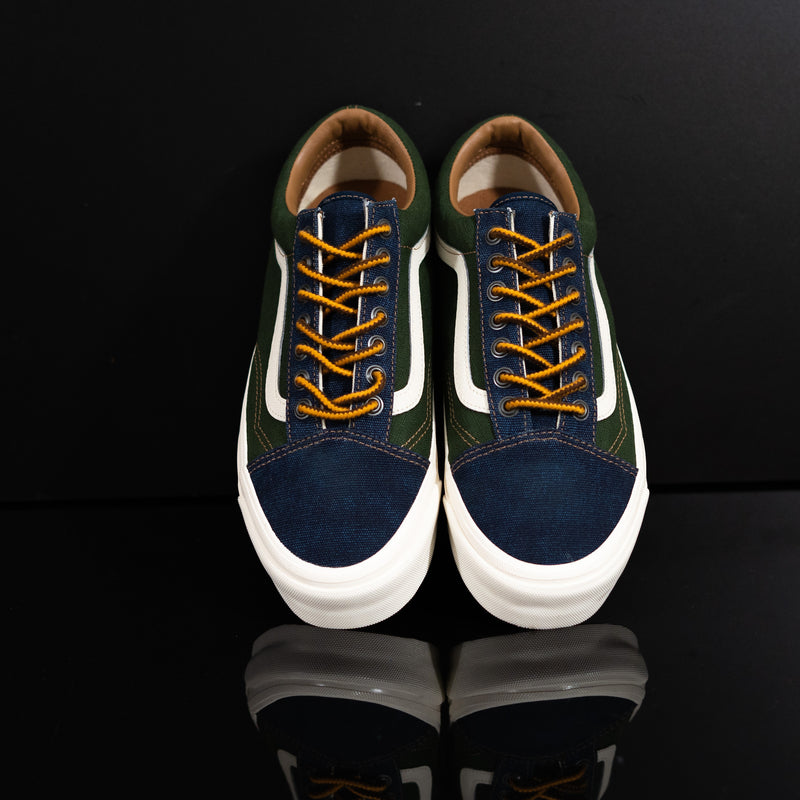 VANS :  Vans Mte Old Skool, Homme, Bleu/ Vert/ Blanc