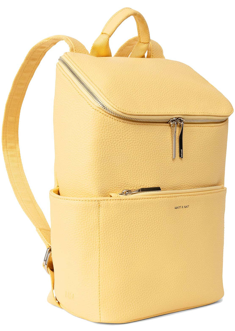 MATT&NAT: BRAVE Végétalien SM Purity, Sac À Dos, Jaune