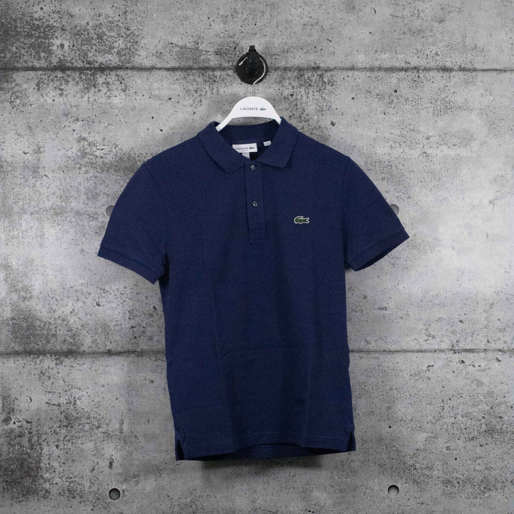LACOSTE : Men's Petit Piqué Slim Fit Polo Shirt, Navy Blue